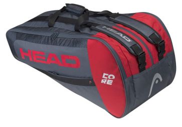 Тенісна сумка Head Core 9R Supercombi anthracite/red