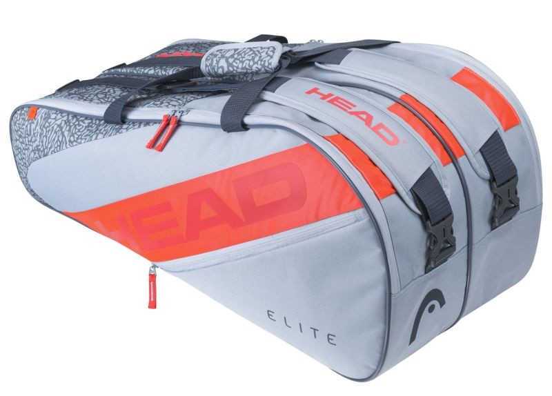 Теннисная сумка Head Elite 9R grey/orange