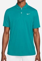 Теннисная футболка мужская Nike Court Solid Polo bright spruce/white