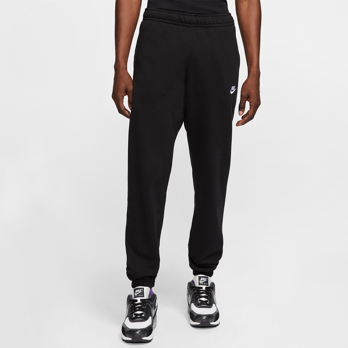 Спортивные штаны мужские Nike Sportswear Club Fleece Pants black/white