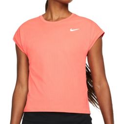Теннисная футболка женская Nike Court Victory Top SS magic ember/white