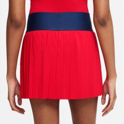 Теннисная юбка женская Nike Court Advantage Skirt Pleated university red/binary blue/white
