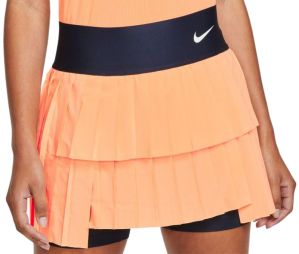 Теннисная юбка женская Nike Court Advantage Skirt Pleated peachcream/obsidian/white