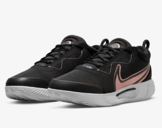 Тенісні кросівки жіночі Nike Zoom Court Pro Грунт black/white/metallic red bronze Тенісні кросівки жіночі Nike Zoom Court Pro Грунт black/white/metallic red bronze