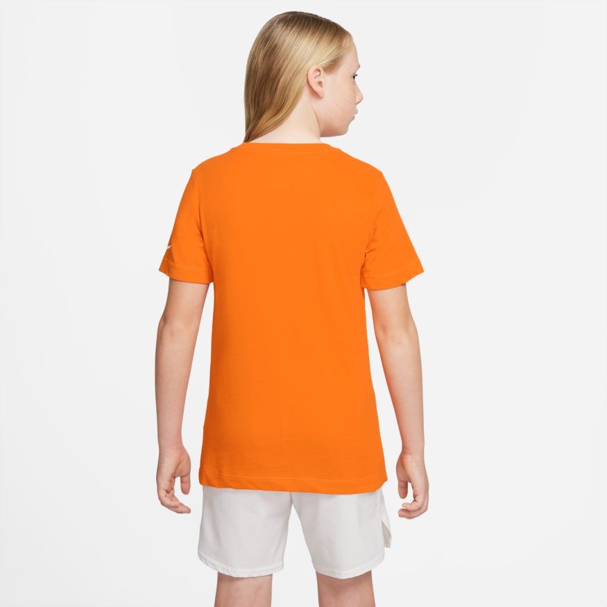 Теннисная футболка детская Nike Court Shirt Rafa magma orange