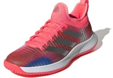 Тенісні кросівки жіночі Adidas Defiant Generation turbo/silver metallic/white Тенісні кросівки жіночі Adidas Defiant Generation turbo/silver metallic/white