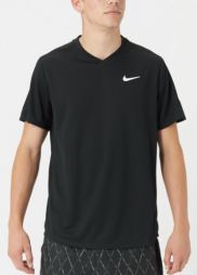 Тенісна футболка чоловіча Nike Court Victory Crew black/black/white Тенісна футболка чоловіча Nike Court Victory Crew black/black/white