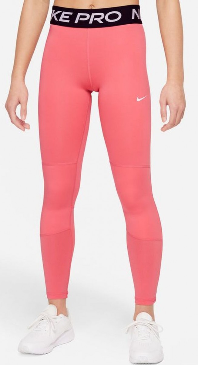 Легинсы детские Nike Pro G Tight pink salt/white