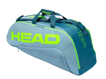 Теннисная сумка Head Tour Team Extreme 6R Combi grey/neon yellow Теннисная сумка Head Tour Team Extreme 6R Combi grey/neon yellow
