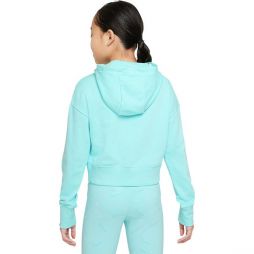 Реглан дитячий Nike Sportswear Club Crop Hoody Girls blue/white Реглан дитячий Nike Sportswear Club Crop Hoody Girls blue/white