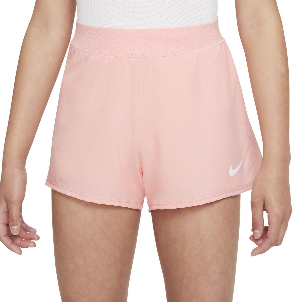 Теннисные шорты детские Nike Court Victory Short bleached coral/white