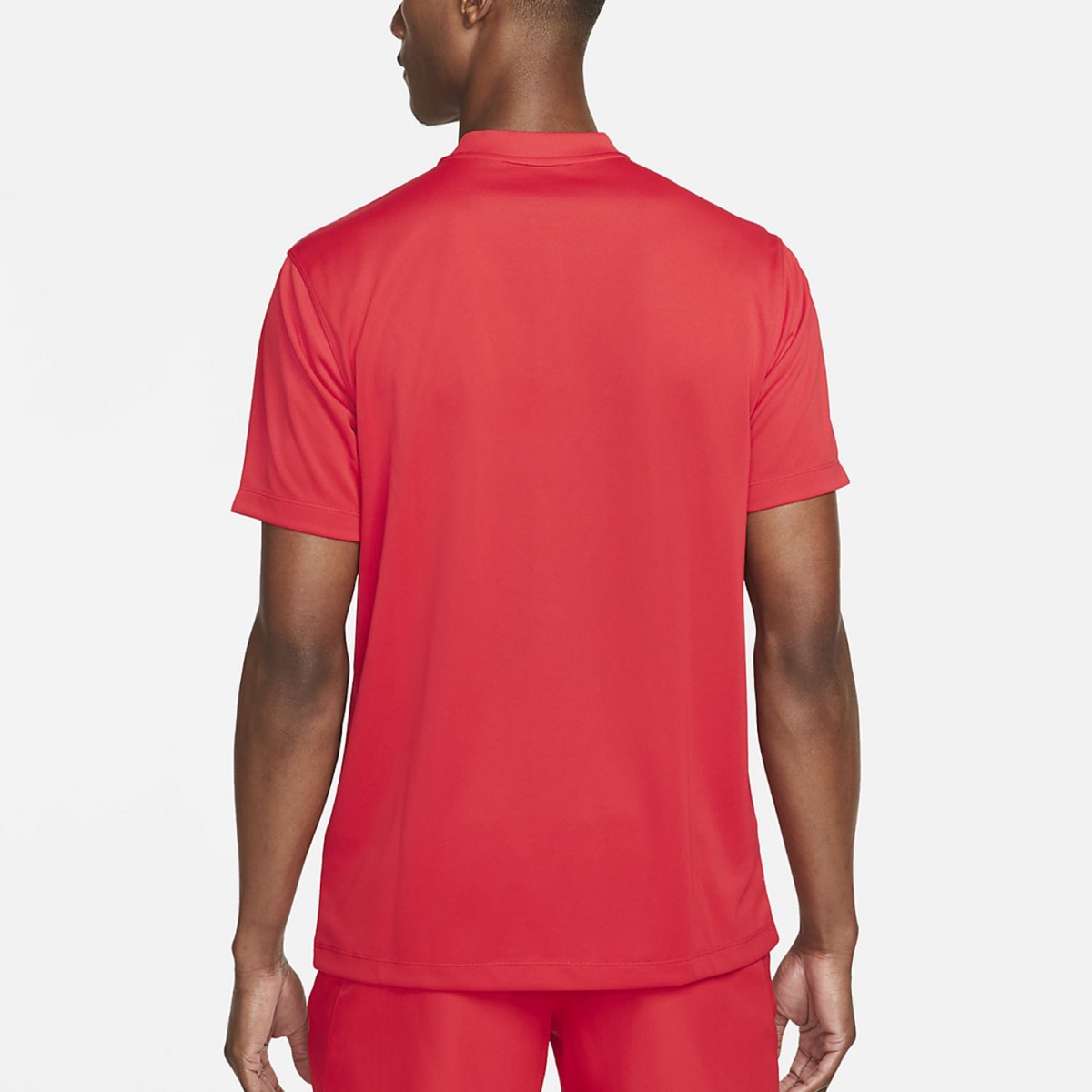 Теннисная футболка мужская Nike Blade Solid Polo pomegranate/white