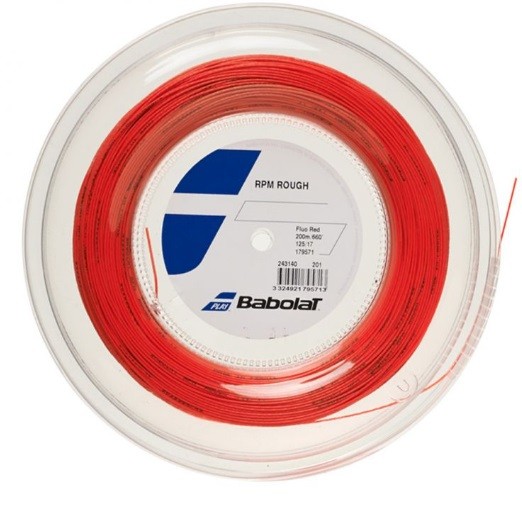 Струна Babolat RPM Rough fluo red 12 m натяжка с бобины