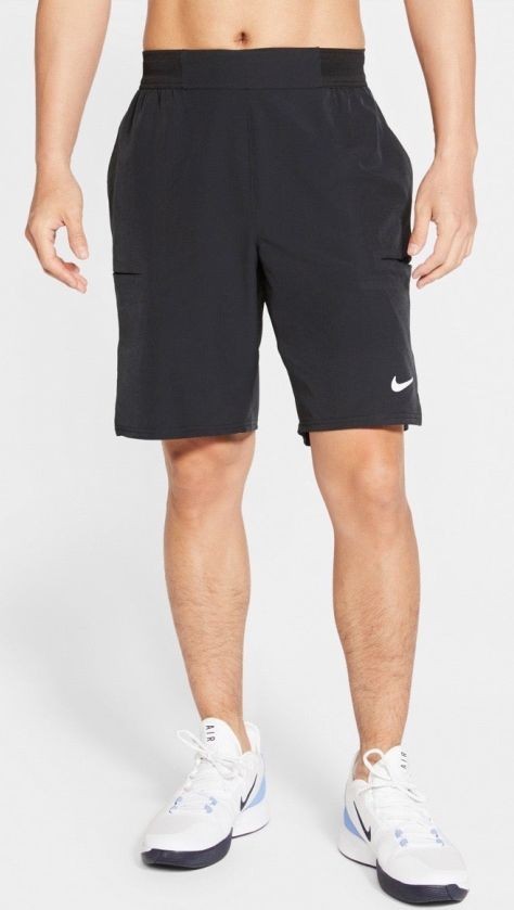 Теннисные шорты мужские Nike Court Advantage Short 9in black/white/black