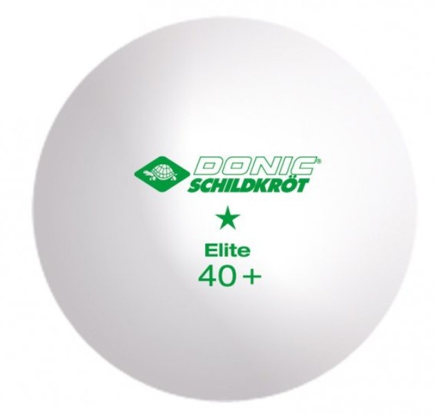 Мячи для настольного тенниса Donic Elite 1* 40+ white 6шт.