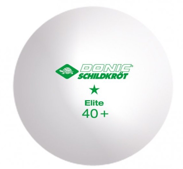 М'ячі для настільного тенісу Donic Elite 1* 40+ white 3шт.