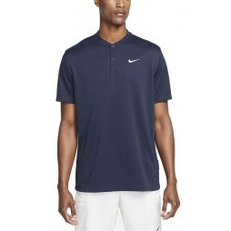 Тенісна футболка чоловіча Nike Blade Solid Polo obsidian/white Тенісна футболка чоловіча Nike Blade Solid Polo obsidian/white
