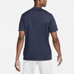 Тенісна футболка чоловіча Nike Blade Solid Polo obsidian/white Тенісна футболка чоловіча Nike Blade Solid Polo obsidian/white