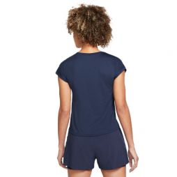 Теннисная футболка женская Nike Court Victory Top SS obsidian/obsidian/white