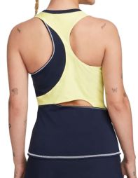 Теннисная майка женская Nike Court Slam Tennis Tank obsidian light zitron/white