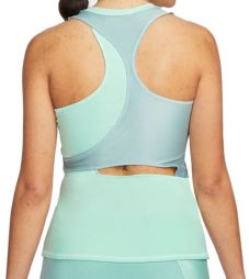 Теннисная майка женская Nike Court Slam Tennis Tank mint foam/ocean cube/black