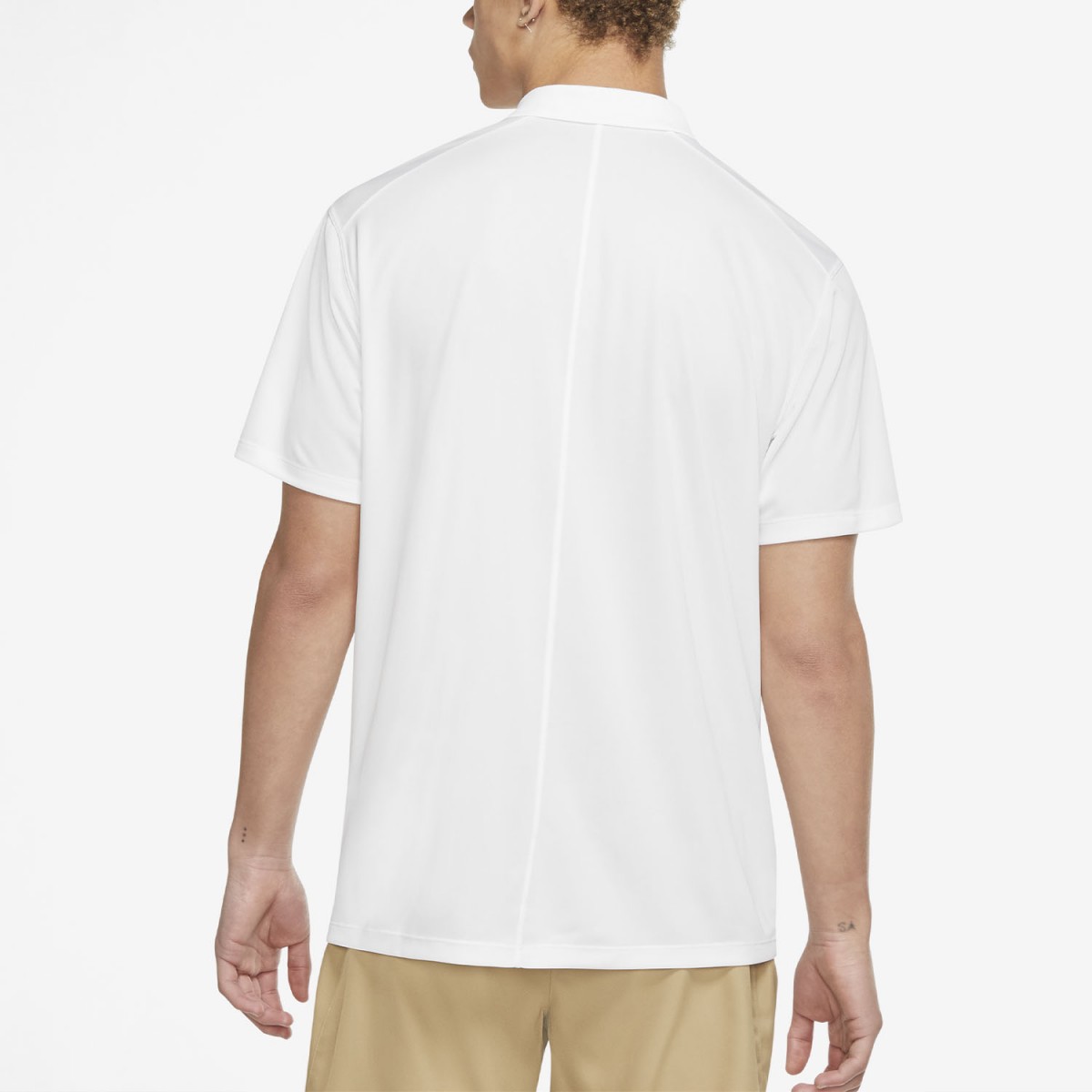 Теннисная футболка мужская Nike Core Pique Polo white/black