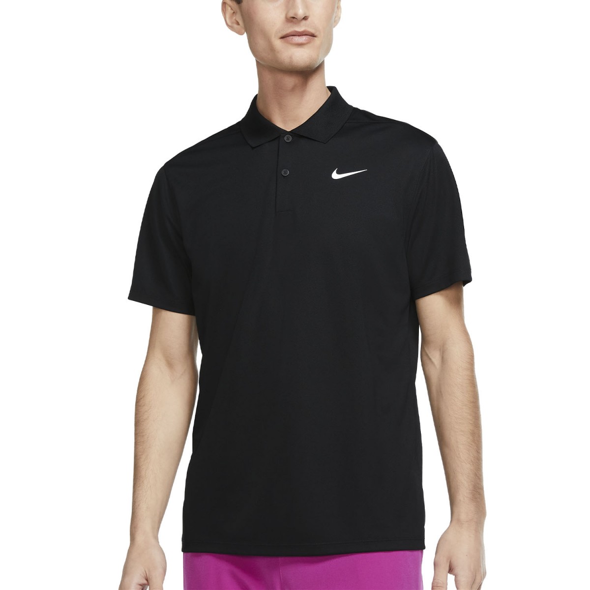 Теннисная футболка мужская Nike Core Pique Polo black/white