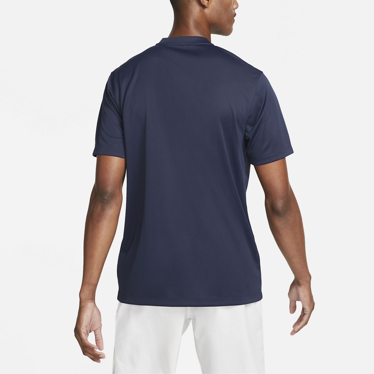 Теннисная футболка мужская Nike Blade Solid Polo obsidian/white