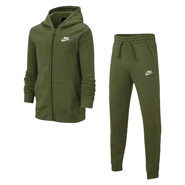 Спортивный костюм детский Nike Boys NSW Track Suit BF Core rough green/white