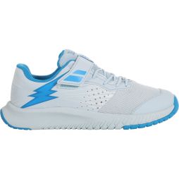 Детские теннисные кроссовки Babolat Pulsion All Court Kid white/illusion blue Детские теннисные кроссовки Babolat Pulsion All Court Kid white/illusion blue