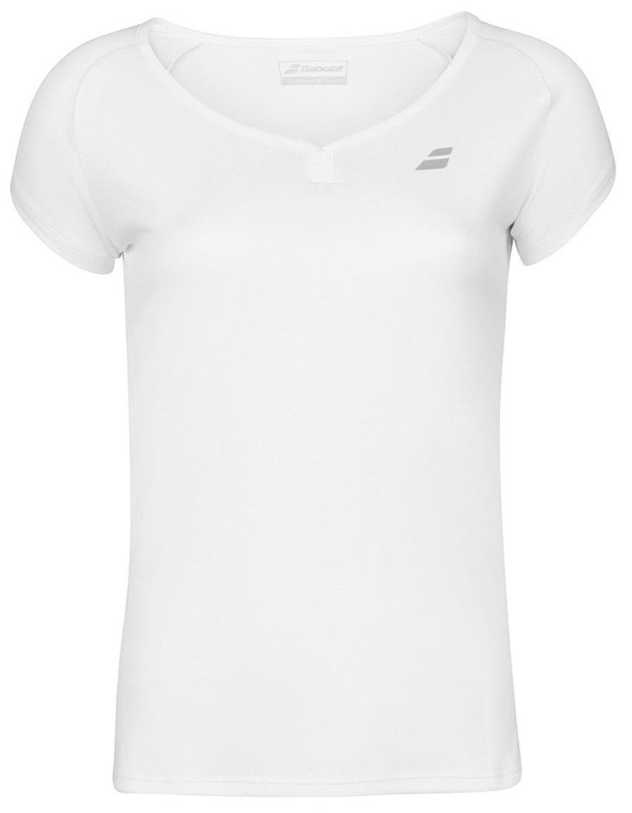 Теннисная футболка детская Babolat Play Cap Sleeve Top Girl white