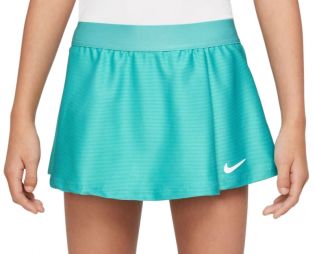 Тенісна спідничка дитяча Nike Court Victory Flouncy Skirt washed teal/white Тенісна спідничка дитяча Nike Court Victory Flouncy Skirt washed teal/white
