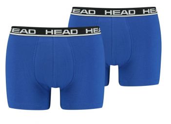 Трусы мужские Head Seasonal Boxer 2P blue/black Трусы мужские Head Seasonal Boxer 2P blue/black