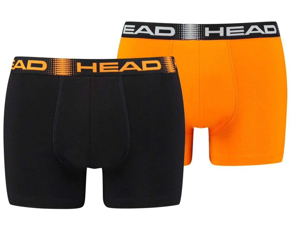 Трусы мужские Head Seasonal Boxer 2P black/orange
