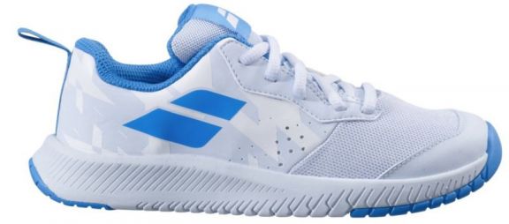 Детские теннисные кроссовки Babolat Pulsion All Court Junior white/illusion blue Детские теннисные кроссовки Babolat Pulsion All Court Junior white/illusion blue