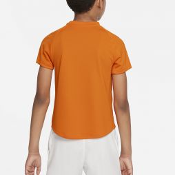 Тенісна футболка дитяча Nike Court Victory SS Top magma orange/white Тенісна футболка дитяча Nike Court Victory SS Top magma orange/white