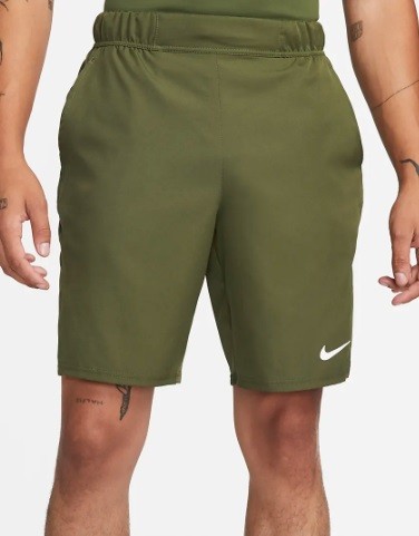 Теннисные шорты мужские Nike Court Flex Victory 9IN Short rough green/white