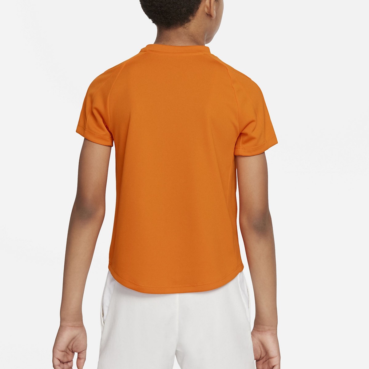 Теннисная футболка детская Nike Court Victory SS Top magma orange/white
