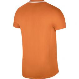 Теннисная футболка мужская Nike Spring Slam Ultimate Zip Polo hot curry/white