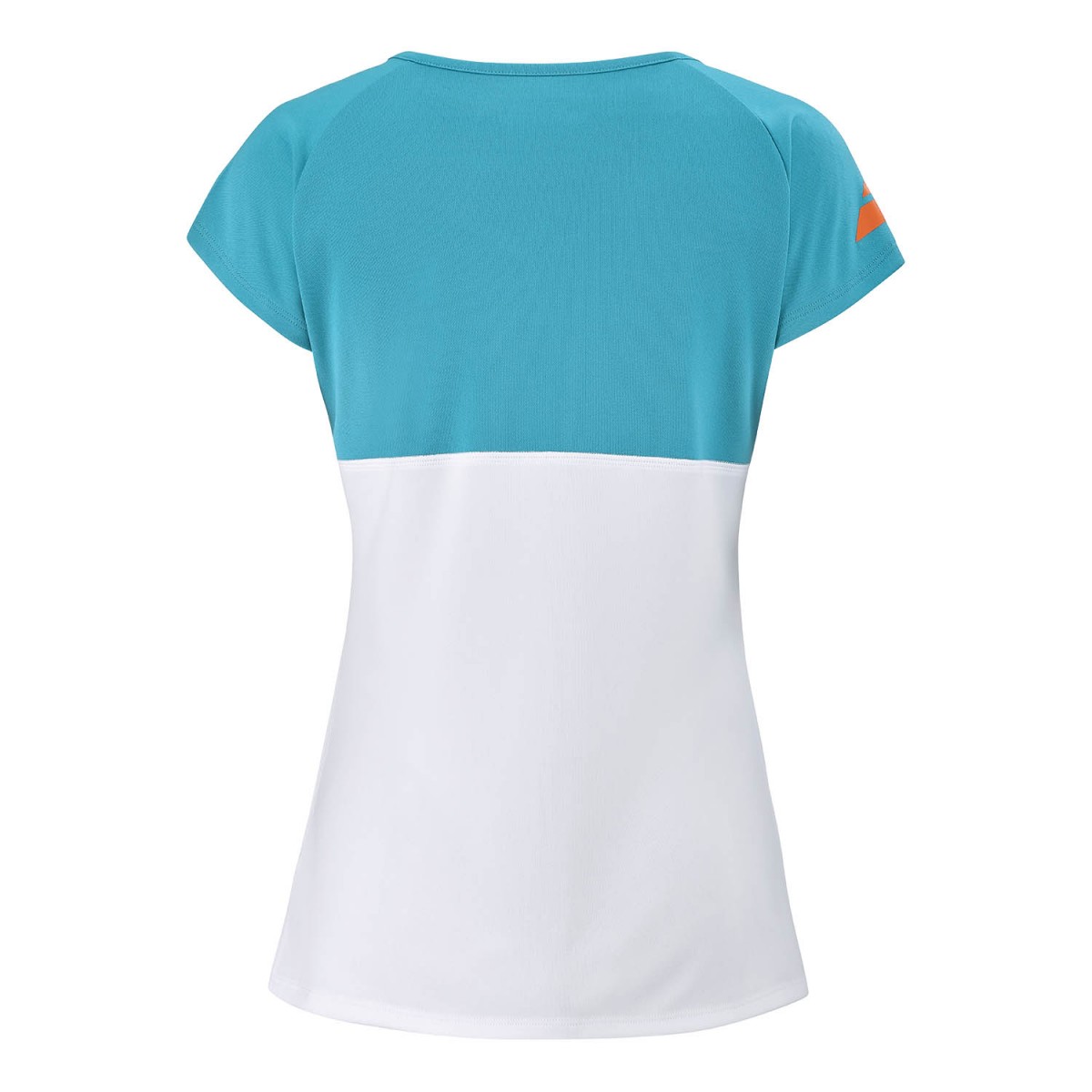 Теннисная футболка женская Babolat Play Cap Sleeve Top Women white/caneel bay