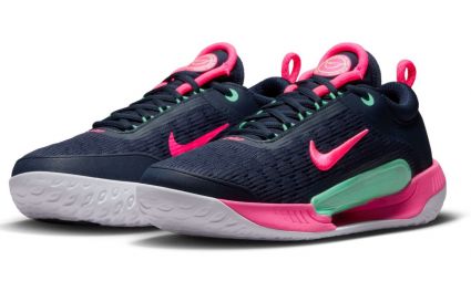 Тенісні кросівки чоловічі Nike Zoom Court NXT obsidian/green glow/white/hyper pink Тенісні кросівки чоловічі Nike Zoom Court NXT obsidian/green glow/white/hyper pink