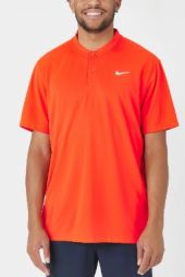 Теннисная футболка мужская Nike Blade Solid Polo orange