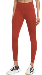 Леггинсы женские Nike One Mid-Rise Tight cinnabar/white