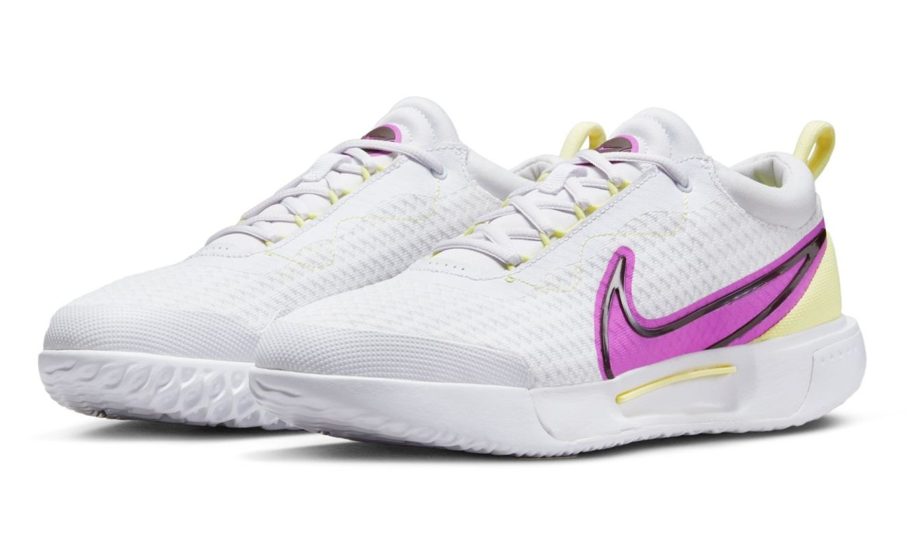 Теннисные кроссовки женские Nike Zoom Court Pro HC white/fuchsia dream/citron tint/earth