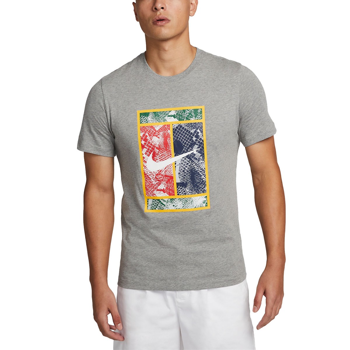 Тенісна футболка чоловіча Nike Heritage T-Shirt dark grey heather