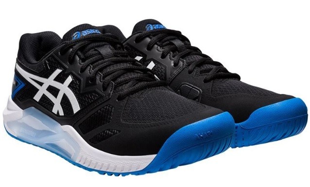 Теннисные кроссовки мужские Asics Gel-Challenger 13 black/electric blue