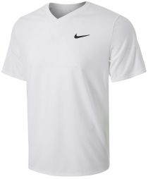 Тенісна футболка чоловіча Nike Court Victory Crew white/white/black Тенісна футболка чоловіча Nike Court Victory Crew white/white/black