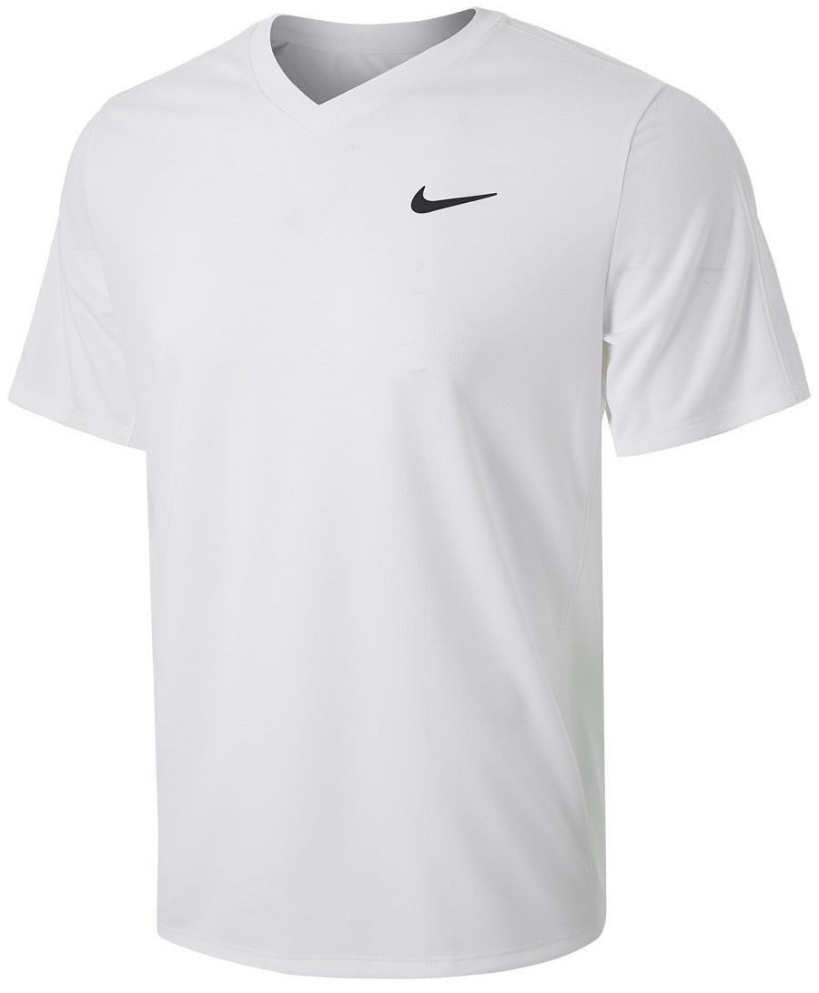 Тенісна футболка чоловіча Nike Court Victory Crew white/white/black