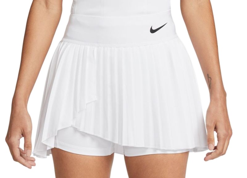 Теннисная юбка женская Nike Court Advantage Pleated Skirt white/black