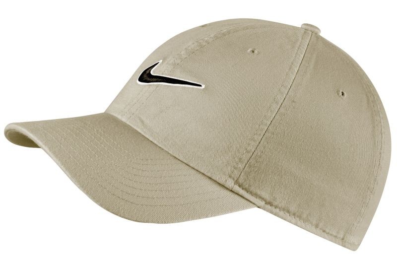 Теннисная кепка Nike H86 Essential Swoosh Cap light bone/black